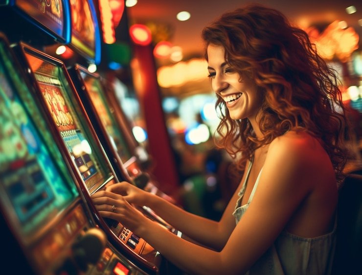 Dasbor roulette dengan roda berputar dan pemain yang aktif